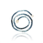 Aquamarine Bead Strand Necklace