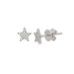 Diamond Petite Star Stud Earrings