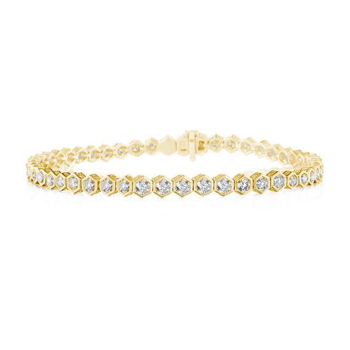 G.St Hex Diamond Bracelet