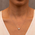 0.50ct - 1.50ct Diamond Solitaire Trinity Pendant Necklace