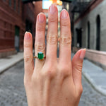 Emerald & Diamond Grand Cocktail Ring