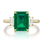 Emerald & Diamond Grand Cocktail Ring