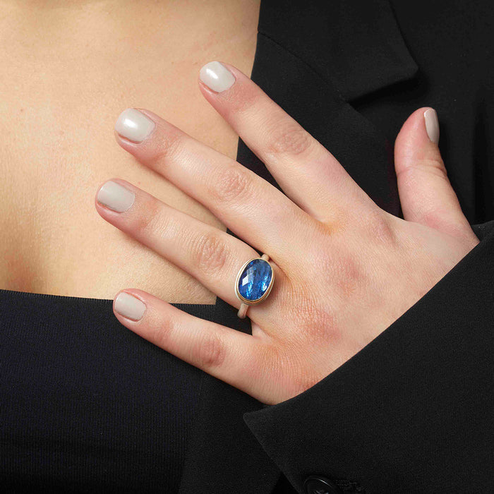 Oval Kyanite Cocktail Ring