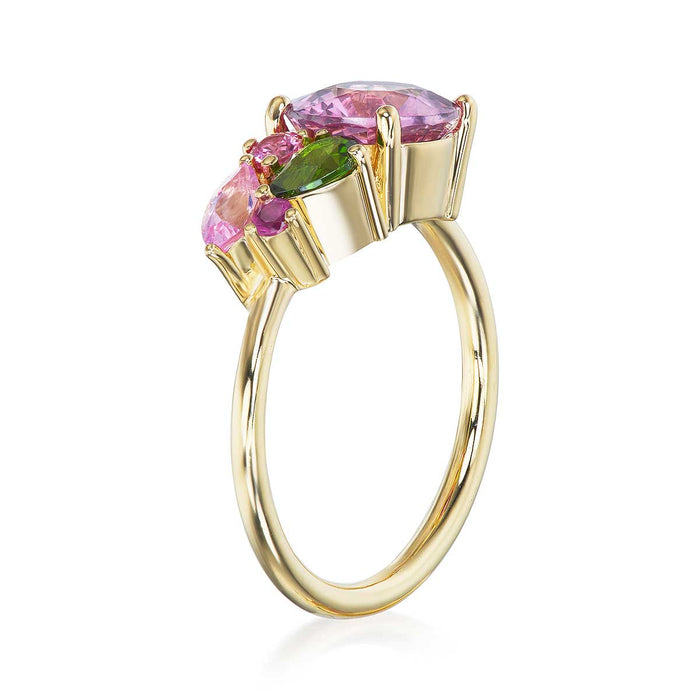 Pink Spinel & Multigem Ariella Bouquet Ring