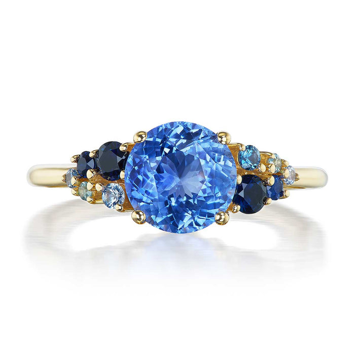 Violet Sapphire & Multigem Jeanne Bouquet Ring