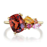 Red Garnet & Multigem Lucy Bouquet Ring