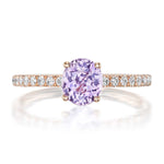 Pink Sapphire & Diamond Cocktail Ring