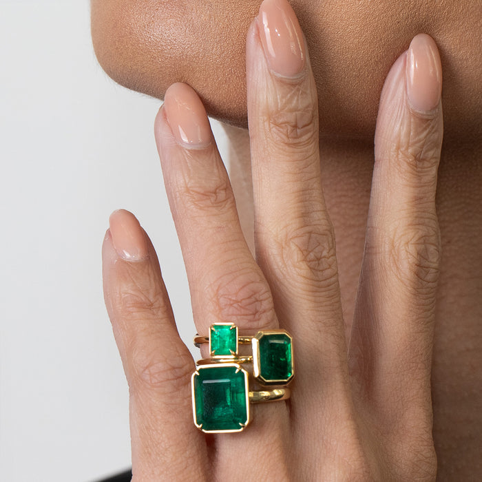 3.86ct Emerald Ludlow Cocktail Ring