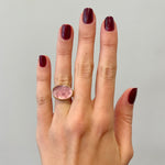 Oval Pink Tourmaline Cocktail Ring
