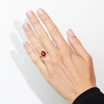 Rose Cut Ruby Cocktail Ring