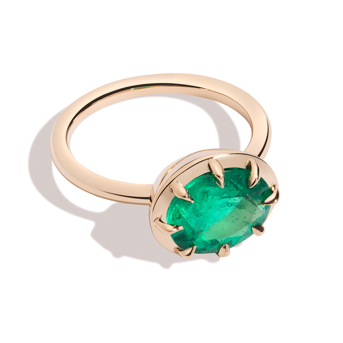 2.15ct Oval Muzo Emerald Cocktail Ring