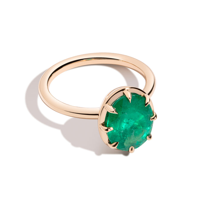 2.85ct Oval Muzo Emerald Cocktail Ring