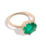 2.60ct Oval Muzo Emerald Cocktail Ring