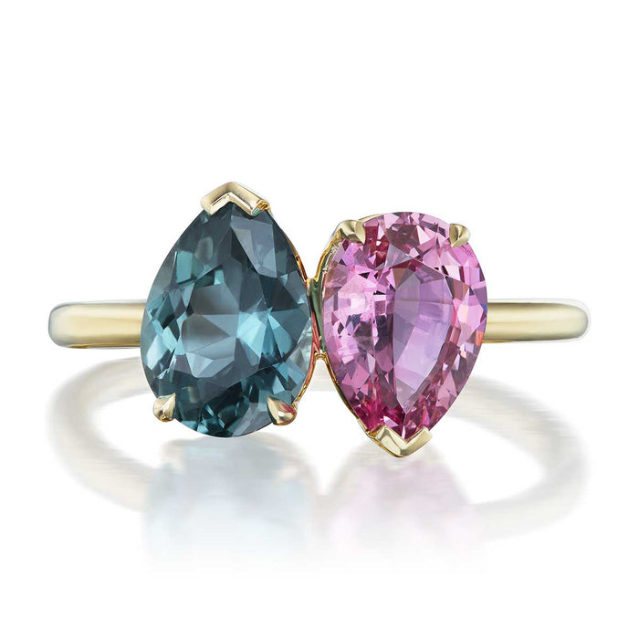 Sapphire & Spinel Kauai Toi et Moi Ring