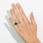 Zambian Emerald & Diamond Statement Ring
