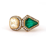 Zambian Emerald & Diamond Statement Ring