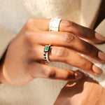 Emerald Candy Lacquer Enamel Ring