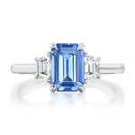 "Barclay" Sapphire & Diamond Engagement Ring