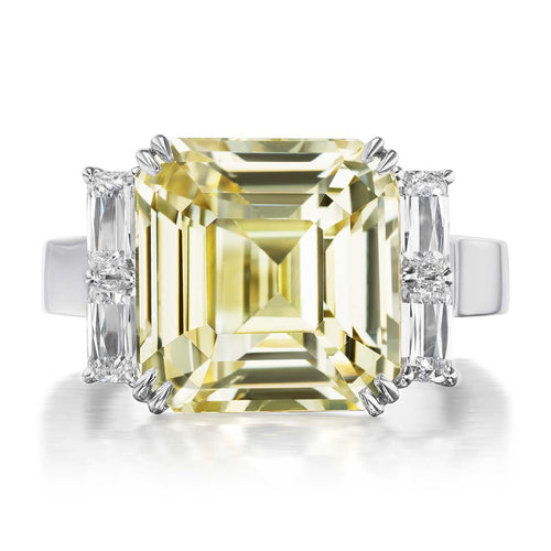 16.08ct Yellow Sapphire & Diamond Statement Ring