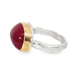 Oval Smooth African Ruby Ring
