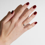 Opal, Diamond and Tourmaline Lattice Ring