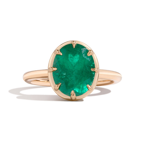 2.50ct Oval Emerald Cocktail Ring