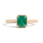 0.81ct Emerald Stackable Cocktail Ring
