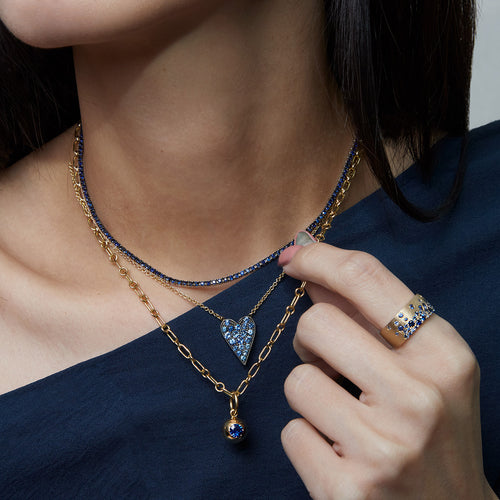 Scattered Sapphire Cigar Band Image 2