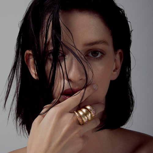 Ruby Urban Color Big Ring Image 2