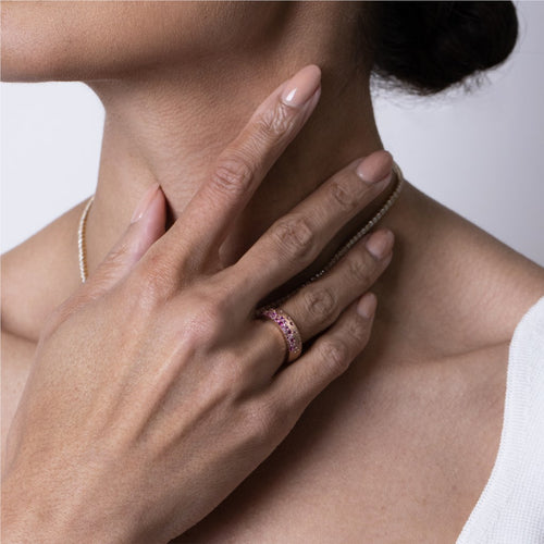 Sapphire & Ruby Cigar Band Image 2