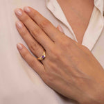 Petite ZAHA Purple Sapphire Ring