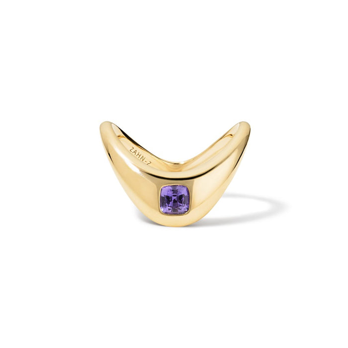 【新品未使用】Aging GZ cover Type2/SAPPHIRE Petite ZAHA Purple Sapphire Ring