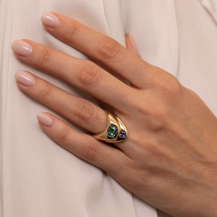 Big ZAHA Tourmaline Ring