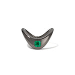 Petite ZAHA Emerald Stacking Ring