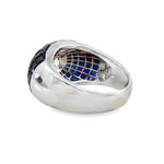 Sapphire & Diamond Bombe Ring