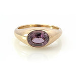 Grape Spinel Lyra Signet Ring