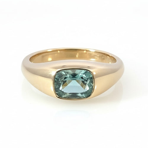 Tourmaline Lyra Signet Ring