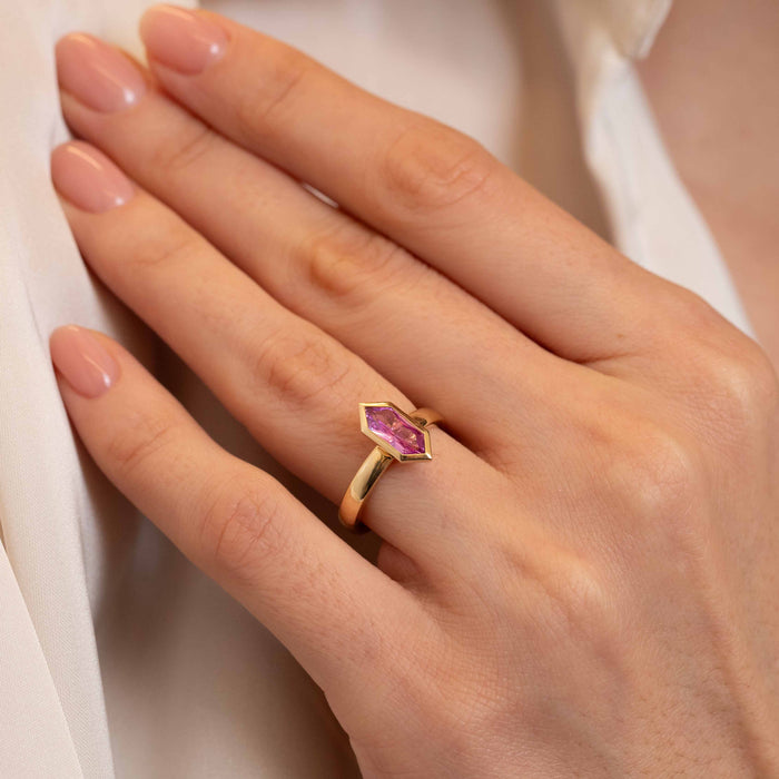 Pink Sapphire Ludlow Statement Ring