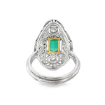 Emerald & Diamond Cocktail Ring