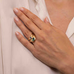 Petite ZAHA Blue Sapphire Ring