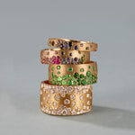 Scattered Tsavorite Cigar Band