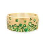 Scattered Tsavorite Cigar Band