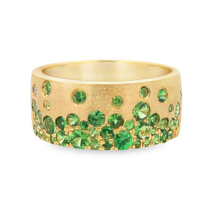 Scattered Tsavorite Cigar Band