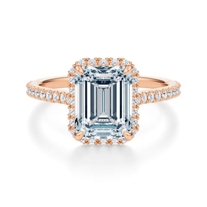 Essex Pavé Halo Engagement Ring Setting