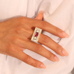 Ruby and Diamond Statement Ring