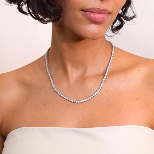 16.00tcw Tribeca Tennis Necklace Image 2