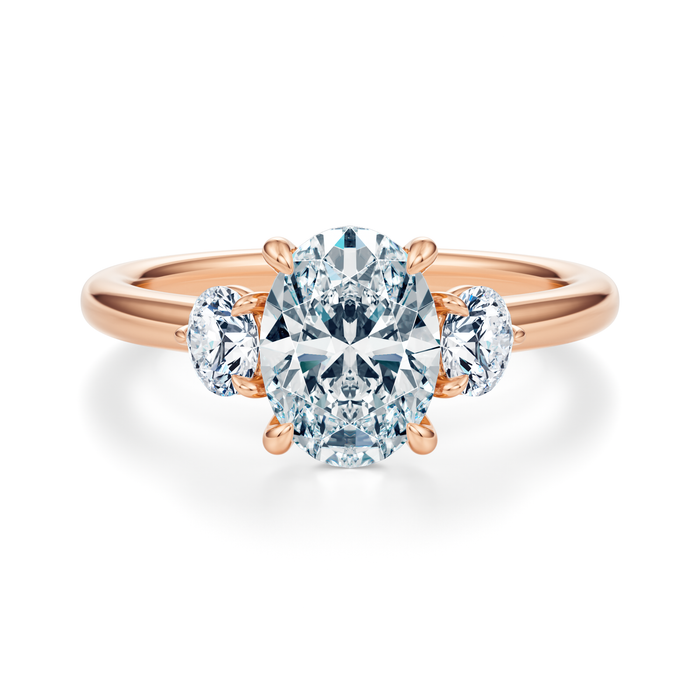 Elizabeth Three-Stone Diamond Engagement Ring Setting