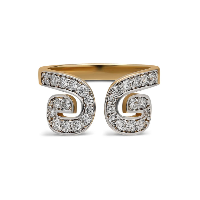 "Txirimi" White Diamond Bling Ring - Espuma/7