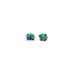 Turquoise & Sapphire Gogo Stud Earrings