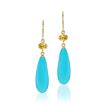 Sapphire & Turquoise Apple & Eve Drop Earrings